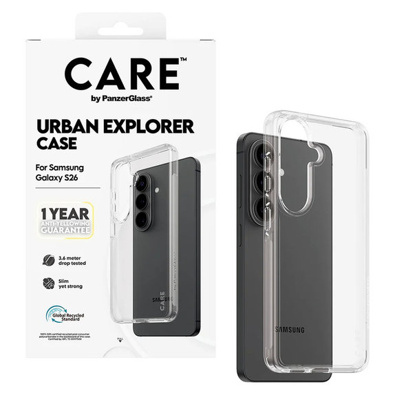Калъф Urban Explorer за Samsung Galaxy S26, Transaparentná, PanzerGlass