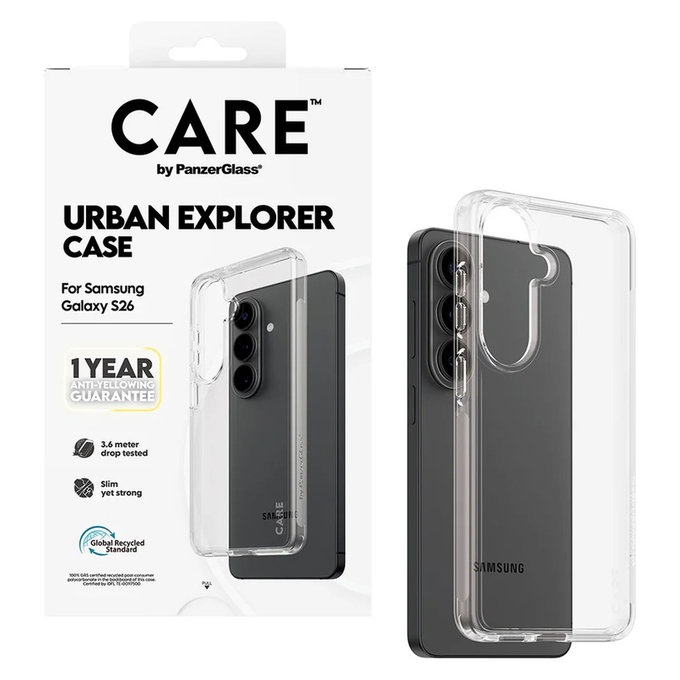 Калъф Urban Explorer за Samsung Galaxy S26, Transaparentná, PanzerGlass