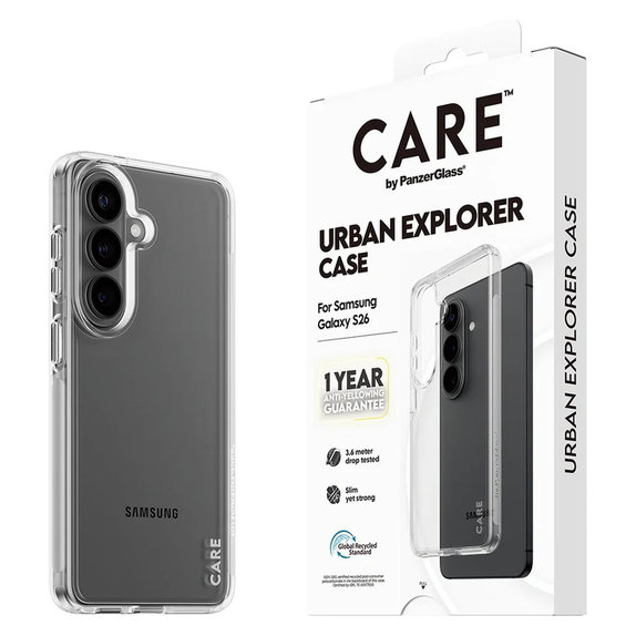 Калъф Urban Explorer за Samsung Galaxy S26, Transaparentná, PanzerGlass
