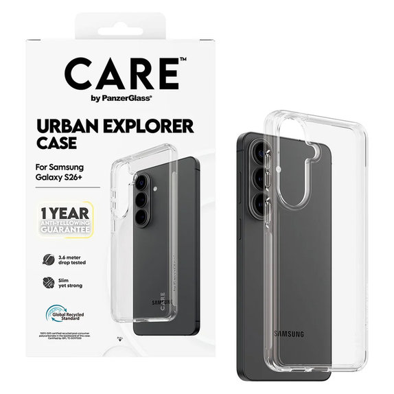 Калъф Urban Explorer за Samsung Galaxy S26+, Transaparentná, PanzerGlass
