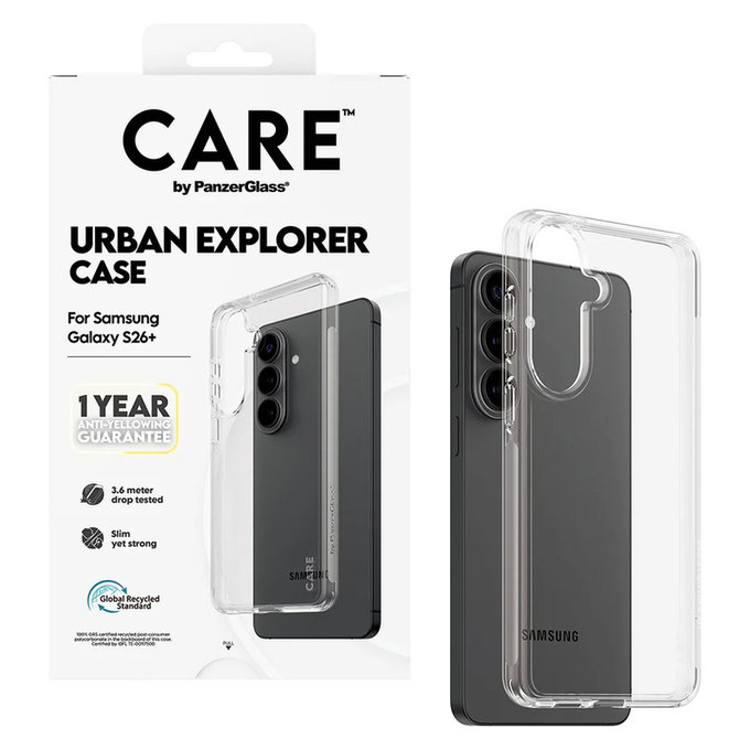 Калъф Urban Explorer за Samsung Galaxy S26+, Transaparentná, PanzerGlass