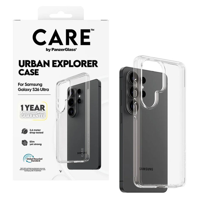 Калъф Urban Explorer за Samsung Galaxy S26 Ultra, Transaparentná, PanzerGlass