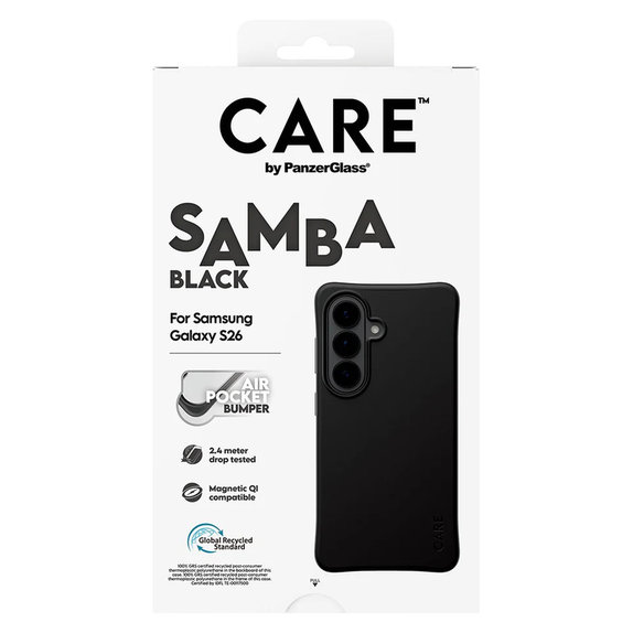 Калъф Samba с QI за Samsung Galaxy S26, Черно, PanzerGlass