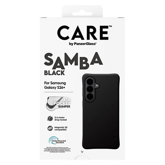 Калъф Samba с QI за Samsung Galaxy S26+, Черно, PanzerGlass