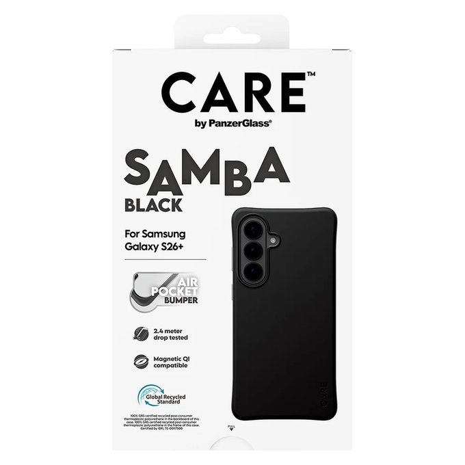 Калъф Samba с QI за Samsung Galaxy S26+, Черно, PanzerGlass