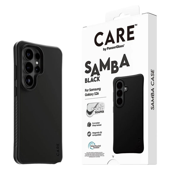 Калъф Samba с QI за Samsung Galaxy S26 Ultra, Черно, PanzerGlass