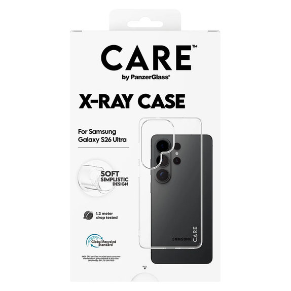 Калъф X-Ray за Samsung Galaxy S26 Ultra, Прозрачно, PanzerGlass