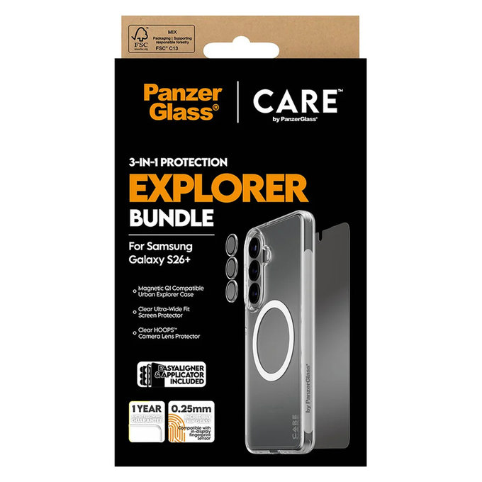 Bundle Explorer 3 в 1 за Samsung Galaxy S26+, PanzerGlass