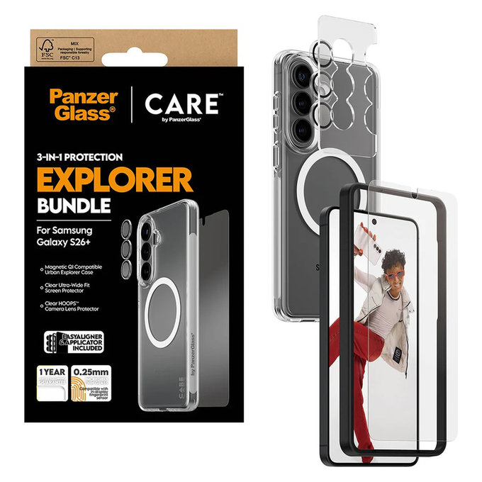 Bundle Explorer 3 в 1 за Samsung Galaxy S26+, PanzerGlass