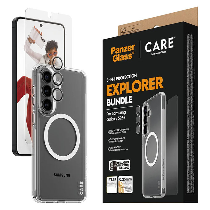 Bundle Explorer 3 в 1 за Samsung Galaxy S26+, PanzerGlass