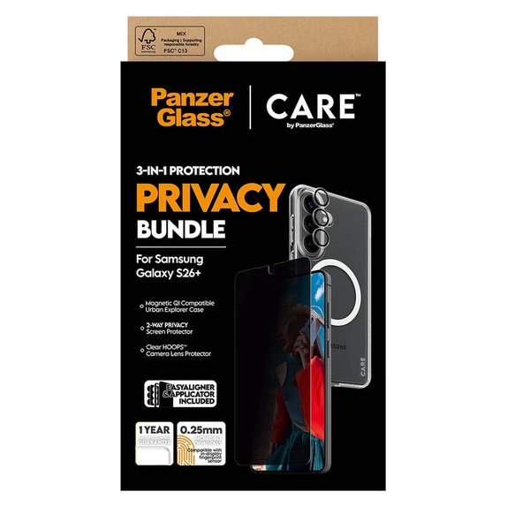 Bundle Privacy 3 в 1 за Samsung Galaxy S26+, PanzerGlass