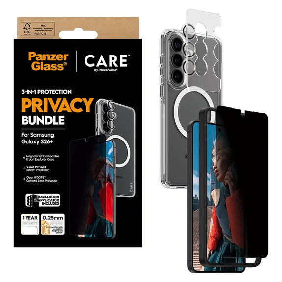 Bundle Privacy 3 в 1 за Samsung Galaxy S26+, PanzerGlass