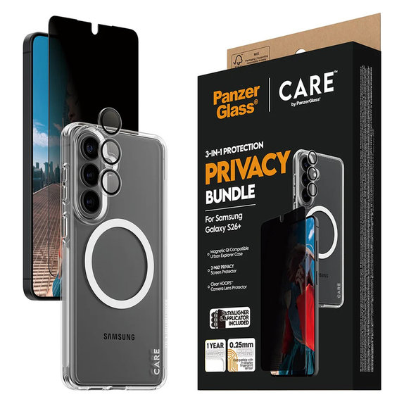 Bundle Privacy 3 в 1 за Samsung Galaxy S26+, PanzerGlass