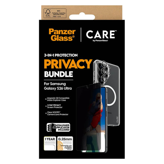 Bundle Privacy 3 в 1 за Samsung Galaxy S26 Ultra, PanzerGlass