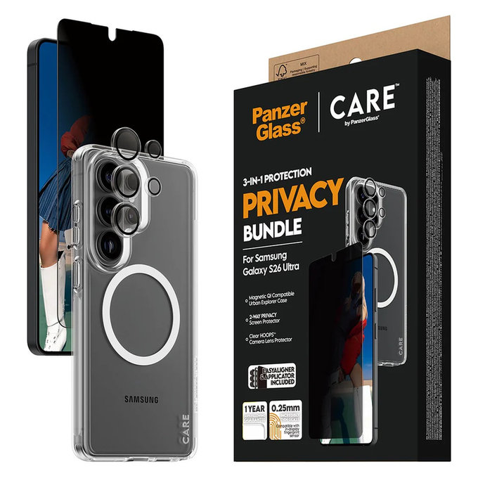 Bundle Privacy 3 в 1 за Samsung Galaxy S26 Ultra, PanzerGlass