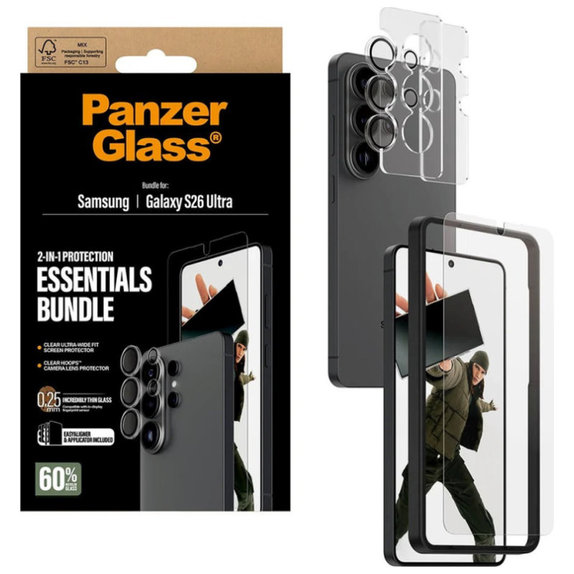 Bundle Essentials 2 в 1 за Samsung S26 Ultra, PanzerGlass