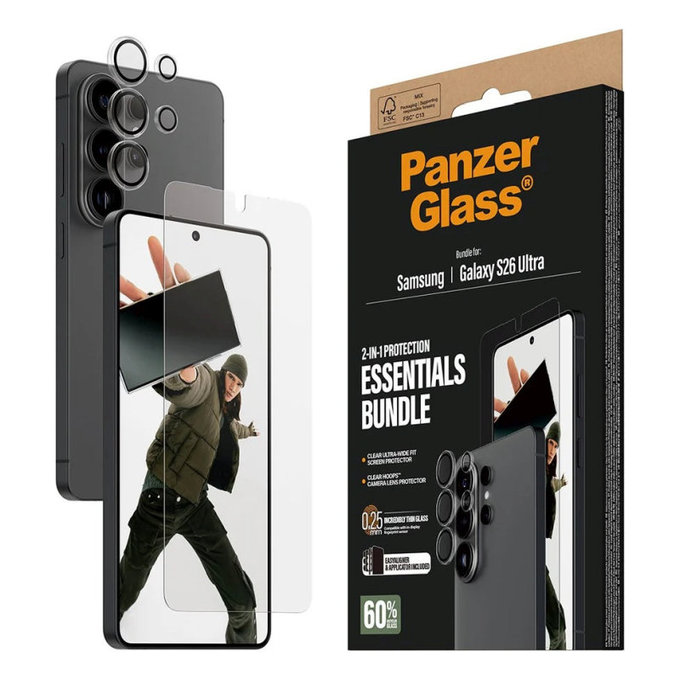 Bundle Essentials 2 в 1 за Samsung S26 Ultra, PanzerGlass