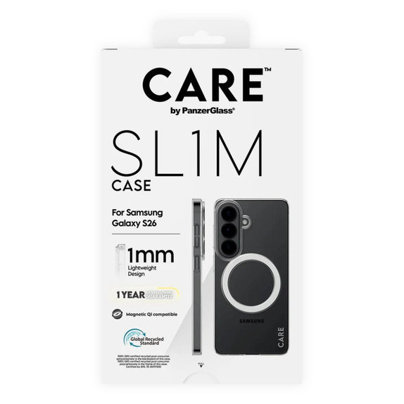 Калъф SL1M за Samsung S26, Прозрачно, CARE