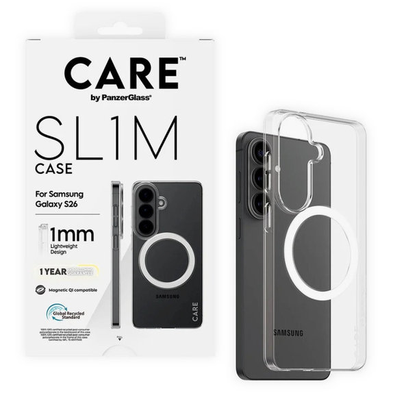 Калъф SL1M за Samsung S26, Прозрачно, CARE