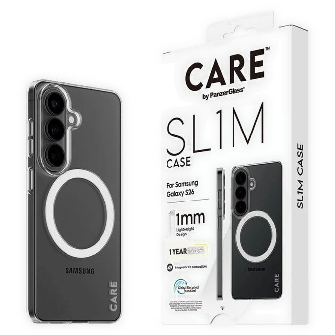 Калъф SL1M за Samsung S26, Прозрачно, CARE