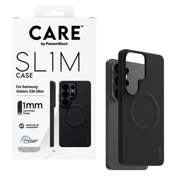 Калъф SL1M за Samsung Galaxy S26 Ultra, Черно, PanzerGlass