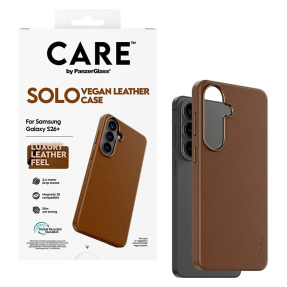Калъф Solo за Samsung S26+, Кафяво, CARE