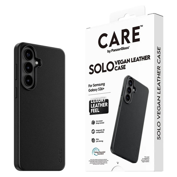 Калъф Solo за Samsung Galaxy S26+, Черно, PanzerGlass