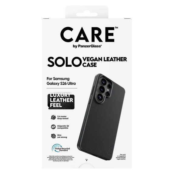 Калъф Solo за Samsung Galaxy S26 Ultra, Черно, PanzerGlass