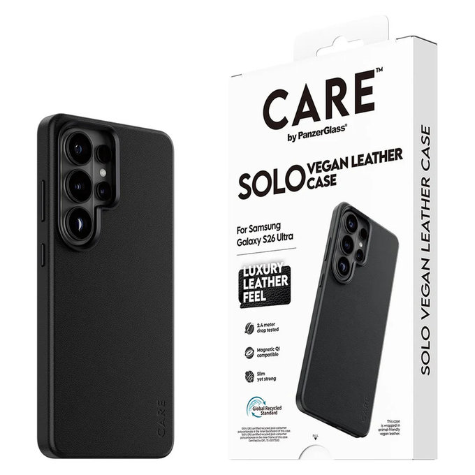 Калъф Solo за Samsung Galaxy S26 Ultra, Черно, PanzerGlass