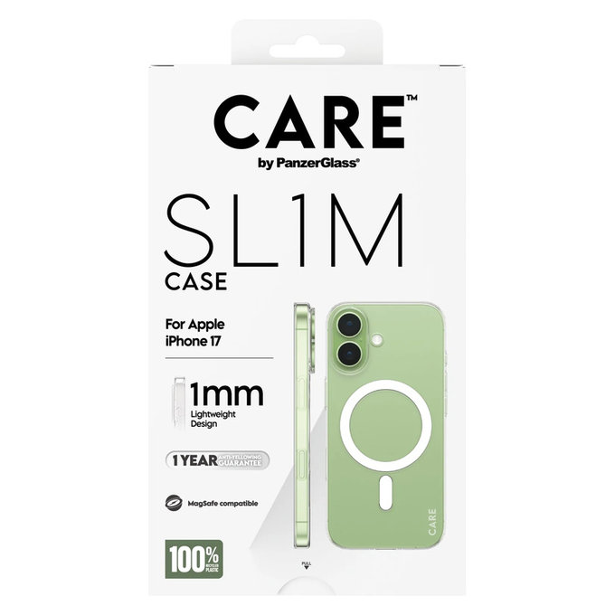 Калъф SL1M за iPhone 17, Прозрачно, PanzerGlass
