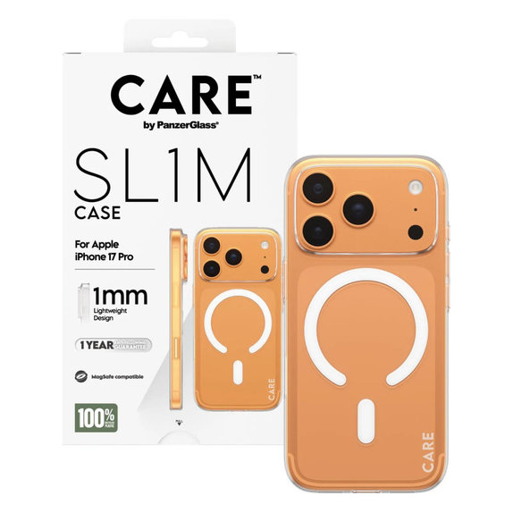 Калъф SL1M за iPhone 17 Pro, Прозрачно, CARE