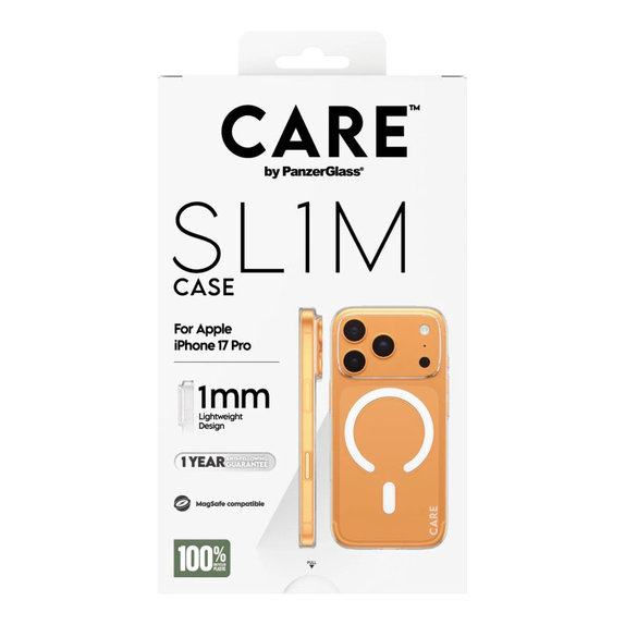 Калъф SL1M за iPhone 17 Pro, Прозрачно, CARE