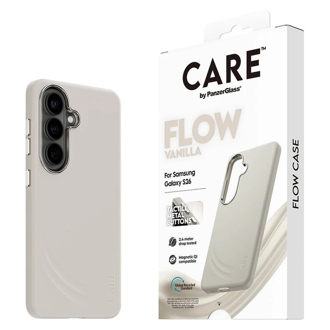 Калъф FLOW с QI за Samsung Galaxy S26, Vanilla, PanzerGlass