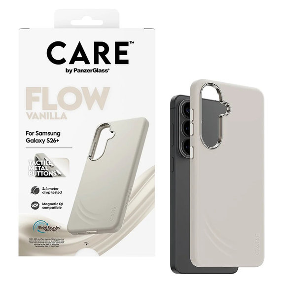 Калъф FLOW с QI за Samsung Galaxy S26+, Vanilla, PanzerGlass
