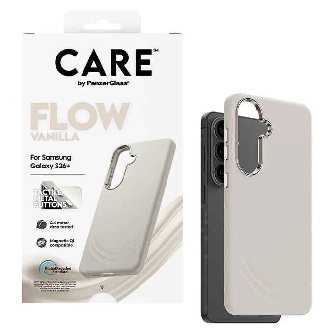 Калъф FLOW с QI за Samsung Galaxy S26+, Vanilla, PanzerGlass