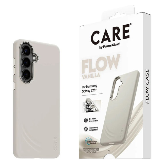 Калъф FLOW с QI за Samsung Galaxy S26+, Vanilla, PanzerGlass