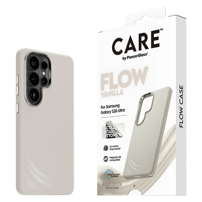 Калъф FLOW с QI за Samsung Galaxy S26 Ultra, Vanilla, PanzerGlass