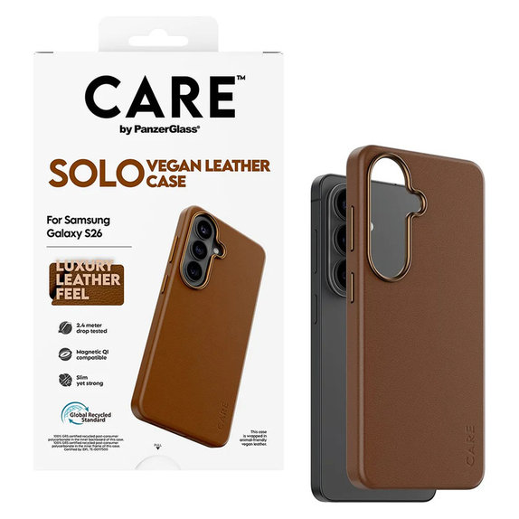 Калъф Solo за Samsung Galaxy S26, Hnedé, PanzerGlass