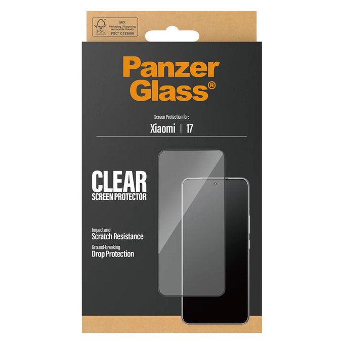 Закалено стъкло UWF за Xiaomi 17, Черно, PanzerGlass