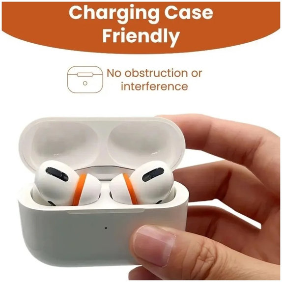 Резервни силиконови накрайници за AirPods 3 Pro, Мемори пяна, комплект (L, M, S), Бял