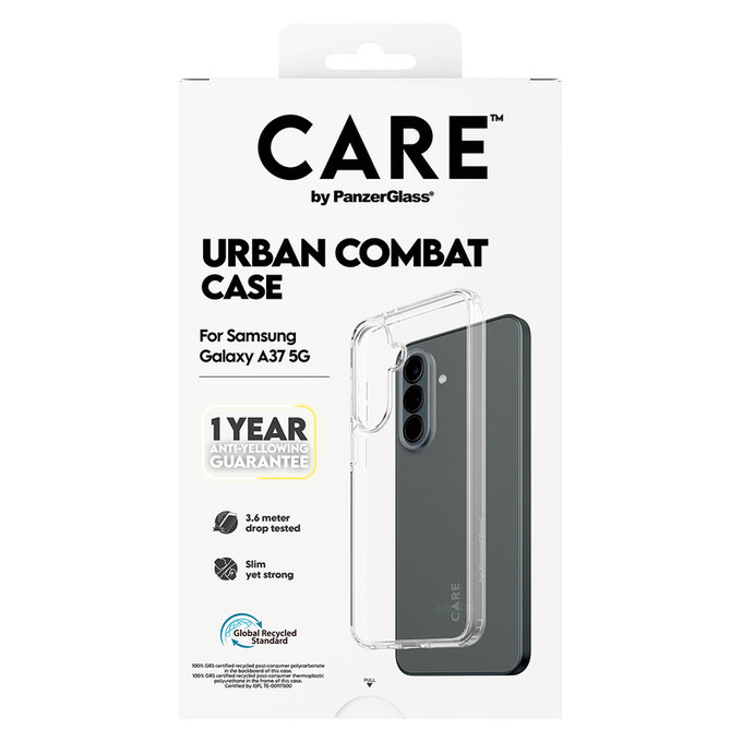 Калъф Urban Combat за Samsung Galaxy A37, Прозрачно, PanzerGlass