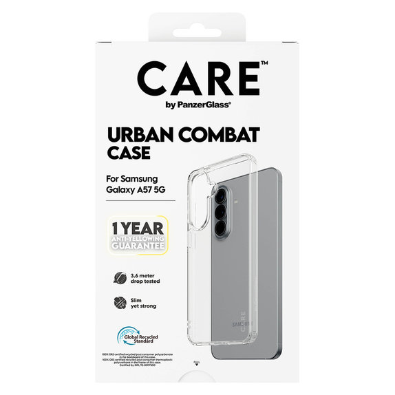 Калъф Urban Combat за Samsung Galaxy A57, Прозрачно, PanzerGlass
