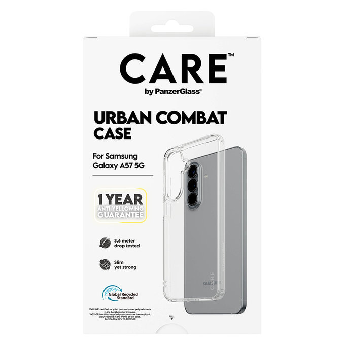 Калъф Urban Combat за Samsung Galaxy A57, Прозрачно, PanzerGlass