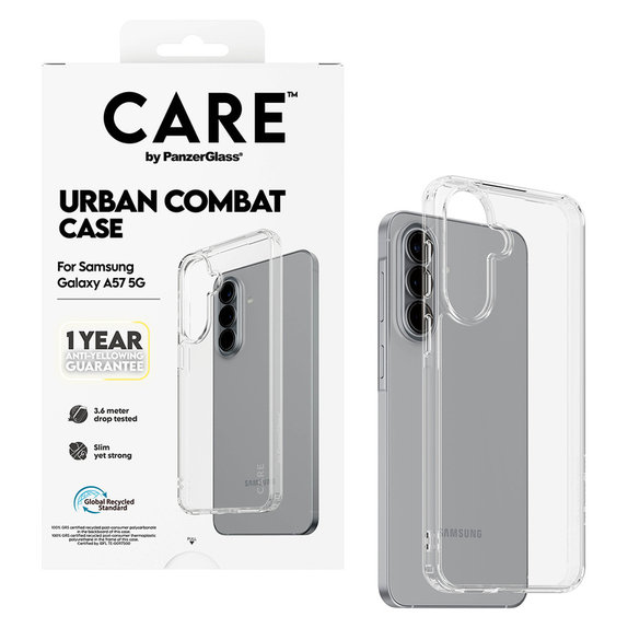 Калъф Urban Combat за Samsung Galaxy A57, Прозрачно, PanzerGlass