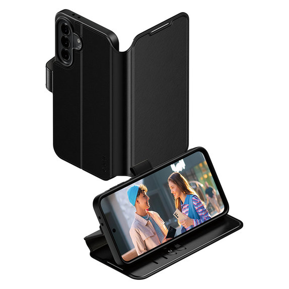 Калъф Wallet Kickstand за Samsung Galaxy A37, Черно, PanzerGlass