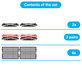 Комплект резервни части за Bissell Crosswave 17132, 2225N, 2582N, 3551N (2x въртяща се четка за килими, 2 чифта въртящи се четки за различни повърхности, 4x Филтър)