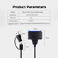 USB 3.0 / USB-C към SATA адаптер за 2.5" и 3.5" HDD/SSD, със захранващ адаптер