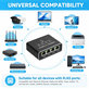 4-портов Gigabit Ethernet суич, RJ45, 1000 Mbps
