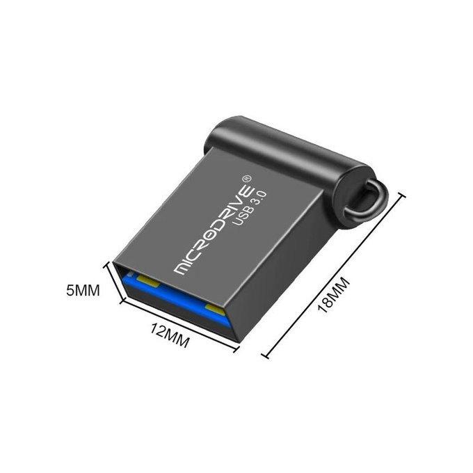 Метална USB флаш памет 64 GB, USB 3.0, сребриста