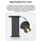 PCIe 4.0 x16 riser кабел за видеокарта, 20cm, черен